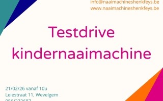 Testdrive kindernaaimachine